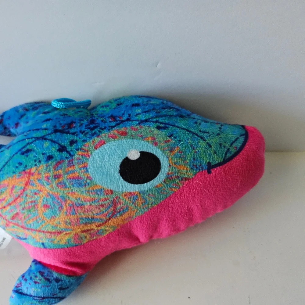 Fiesta SCRIBBLEEZ Sealife 5in Plush Stuffed Animal Dolphin Fish